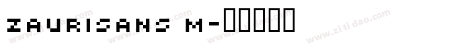 ZauriSans M字体转换